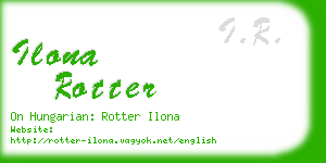 ilona rotter business card